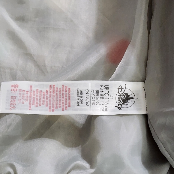 Disney Boys 3D Polka Dot Pom Pom Dumbo Timothy Mouse Bomber Jacket Size 5t RARE - Picture 7 of 10